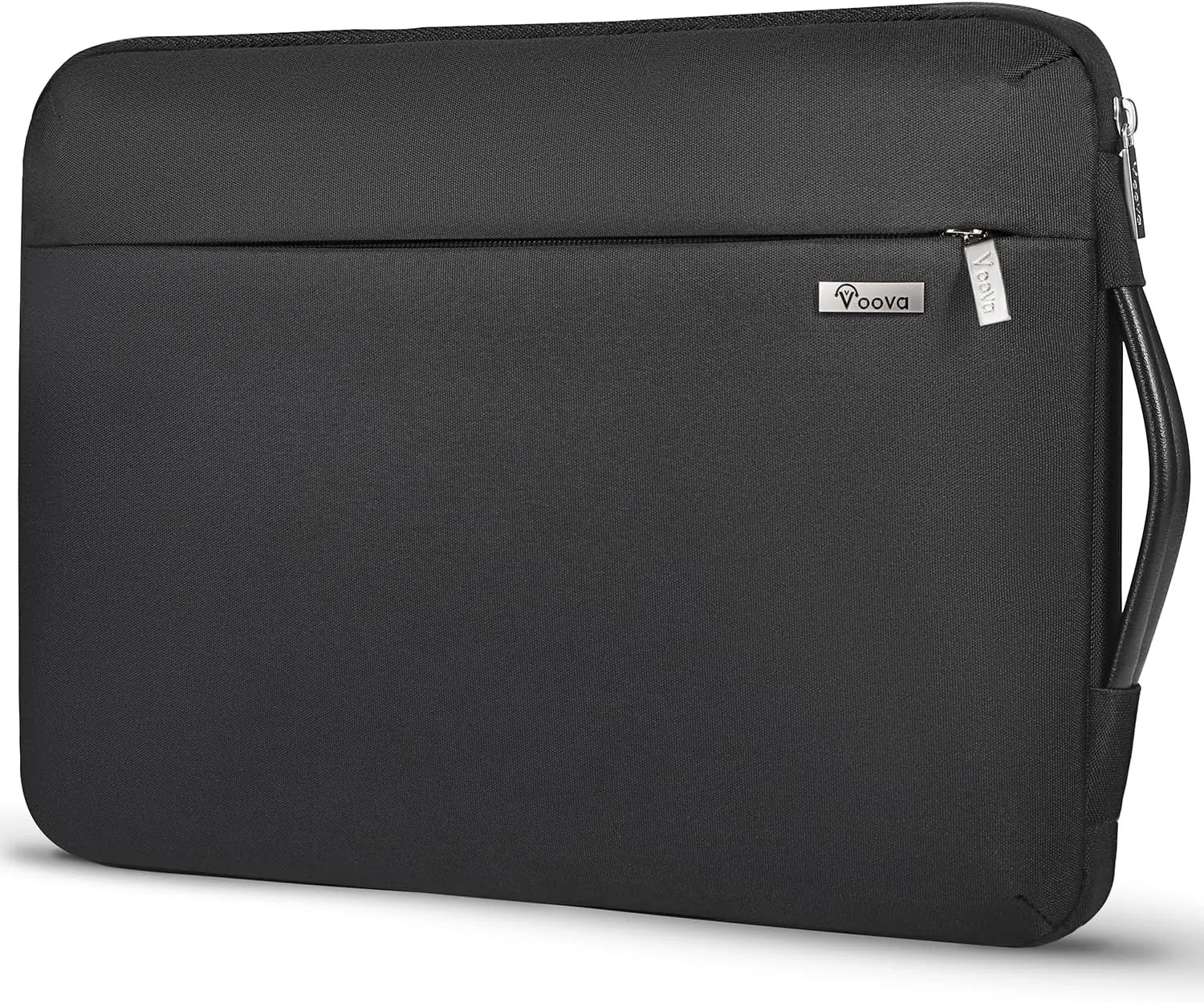 Voova Laptop Sleeve Case 14 15 Inch with Handle, 360° Protective Waterproof Slim Computer Bag Cover Compatible with MacBook Air 15 M2/M3/M4 2024-2025, MacBook Pro 14/15, Hp Chromebook 14, Black
