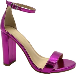 Wild Diva Women's High Chunky Block Heel Pump Dress Heeled Sandals