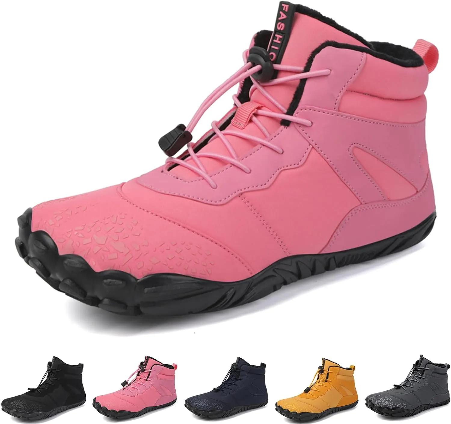 Winter Hike Walking Barefoot Footwear Womens Men Barefoot Boots Autumn Winter Waterproof Wide Toe Barefoot Shoes