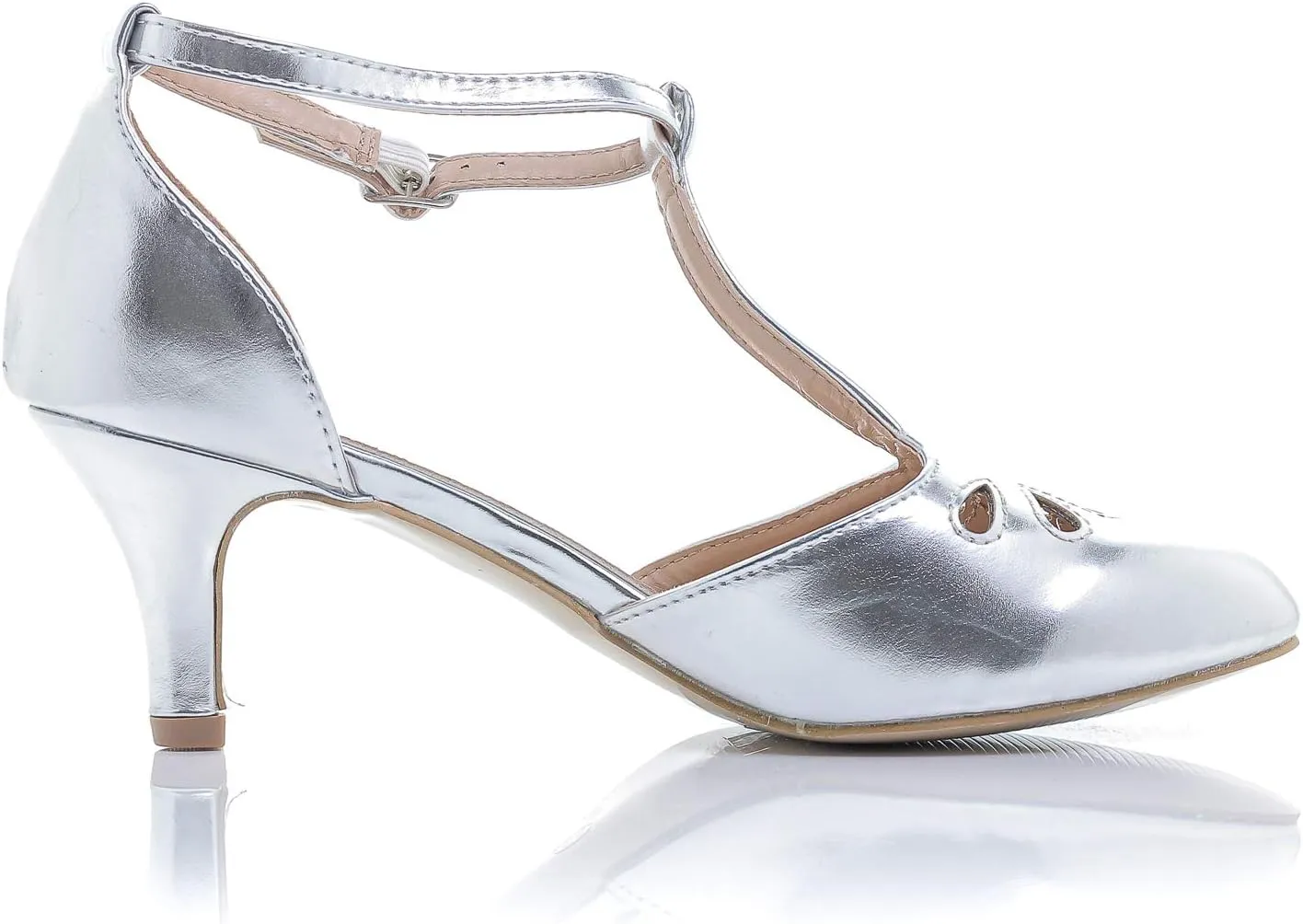 Women's Jamie-01 Vintage Round Toe T-Strap Mary Jane Costume Dress High Heel Swing Shoe with Sexy 3" Heel for Every Flapper