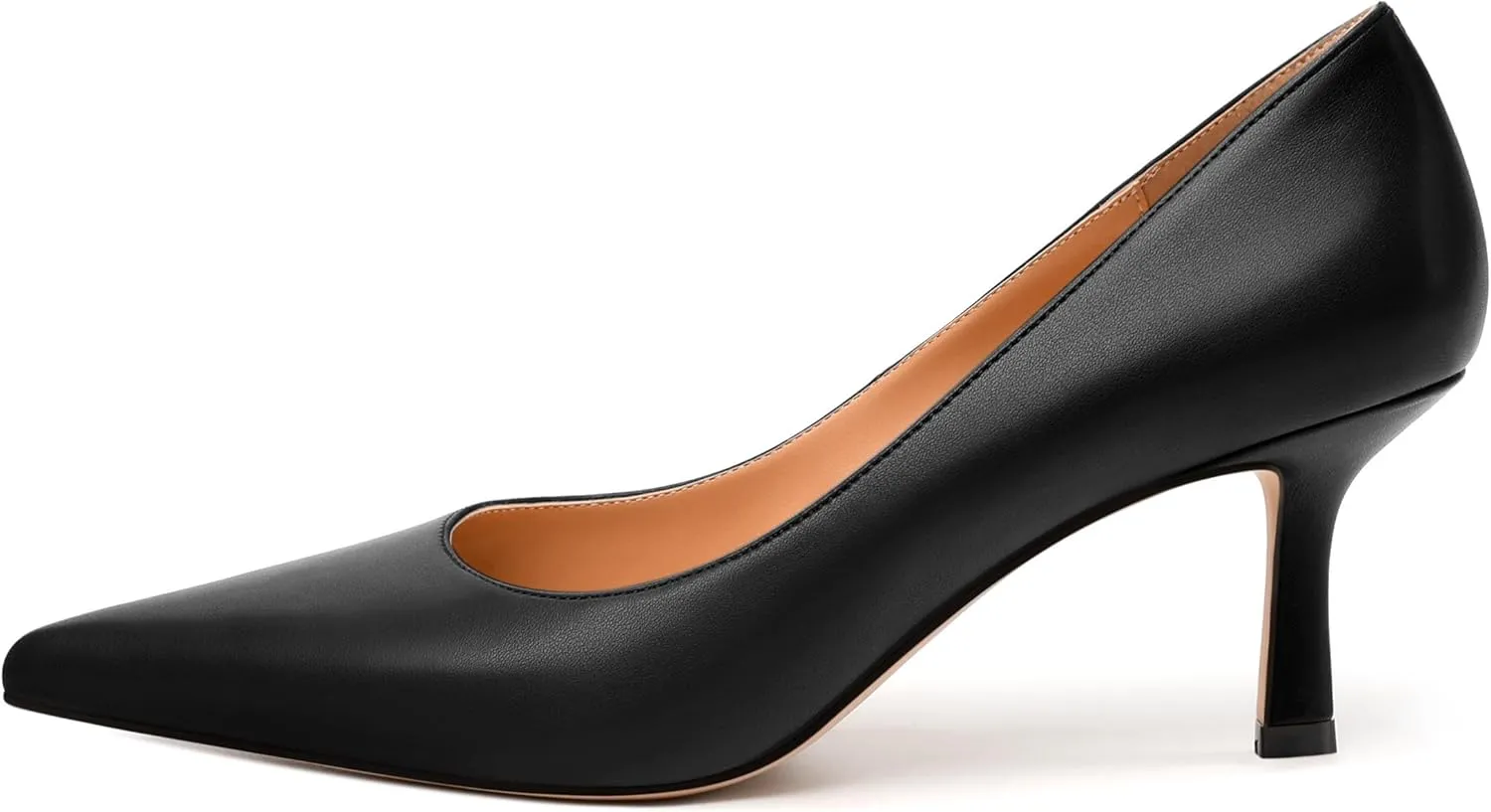 Women's Pumps, Pointed Closed Toe High Heels, Fashion Mid Heel Slip on Shoes for Women