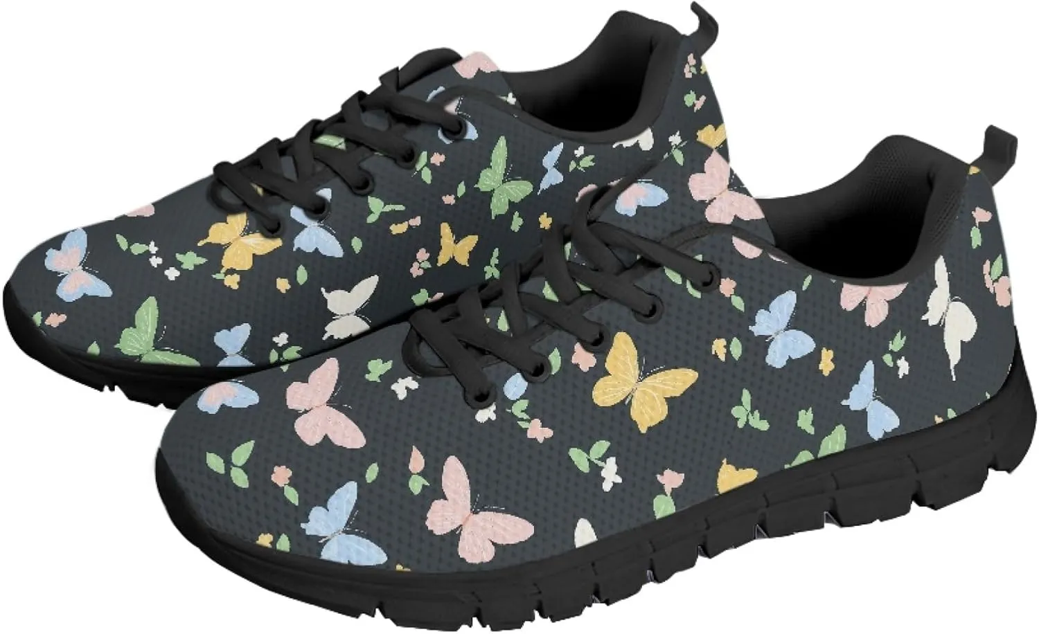 Womens Sports Trainer Running Shoes for Teens Causal Travel Sneaker Walking Low Heel Lace up Breathable Flexible