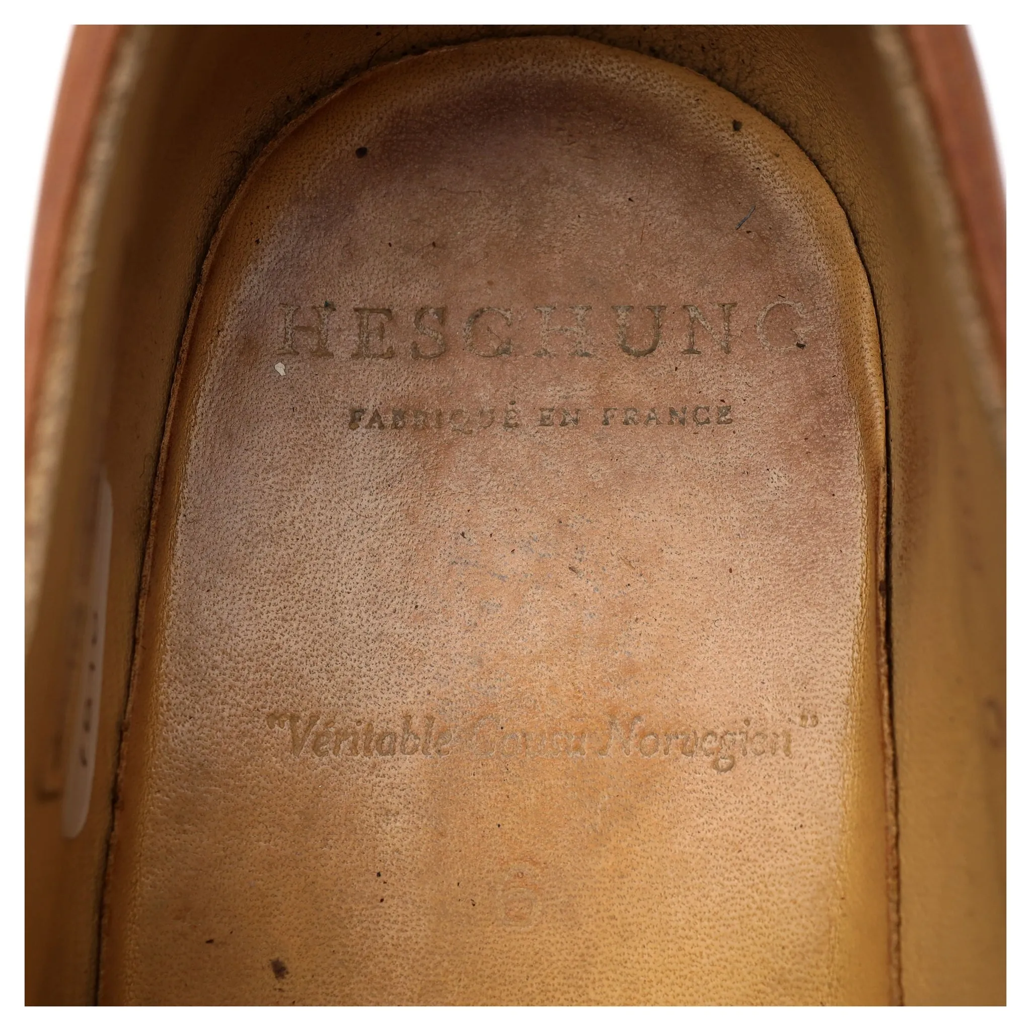 Women's Tan Brown Leather Split Toe Derby UK 6