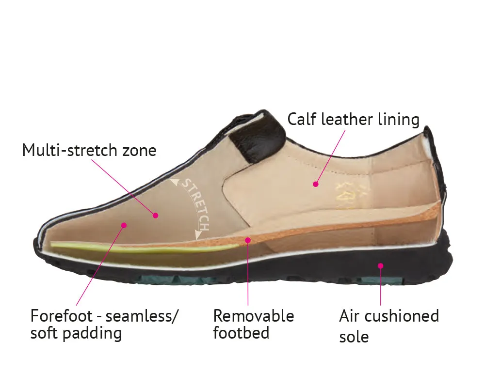 Womens Zip Haley Ciottolo Combi Shoes