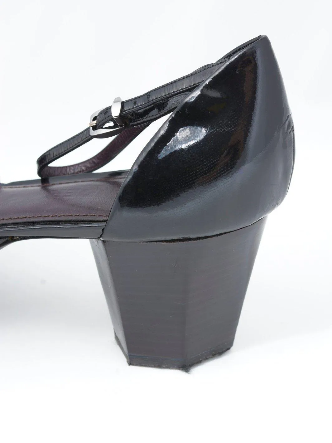 Y2K Jil Sander black pump with wedge