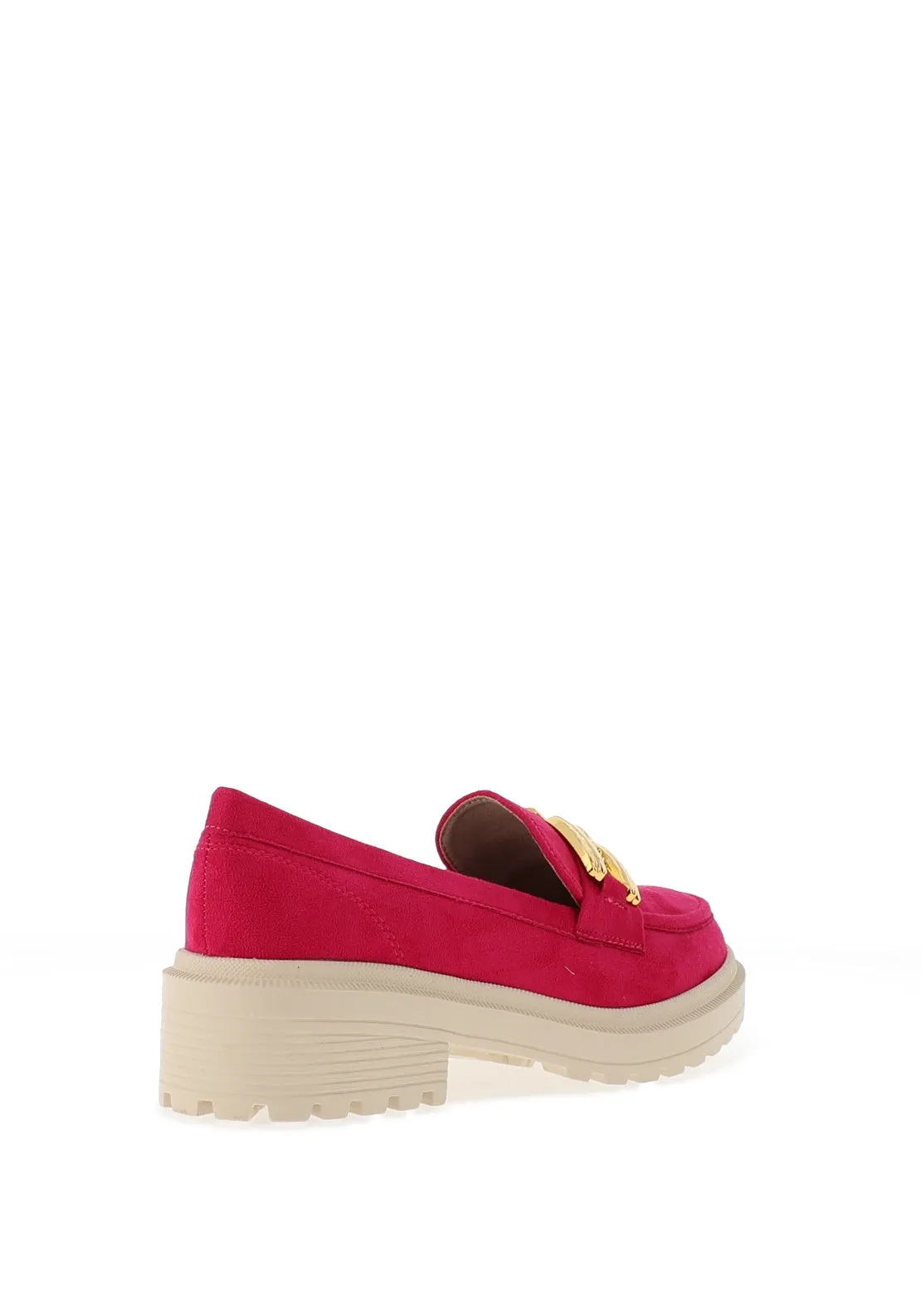 Zanni & Co. Chilin Kone Faux Suede Loafer, Fuchsia