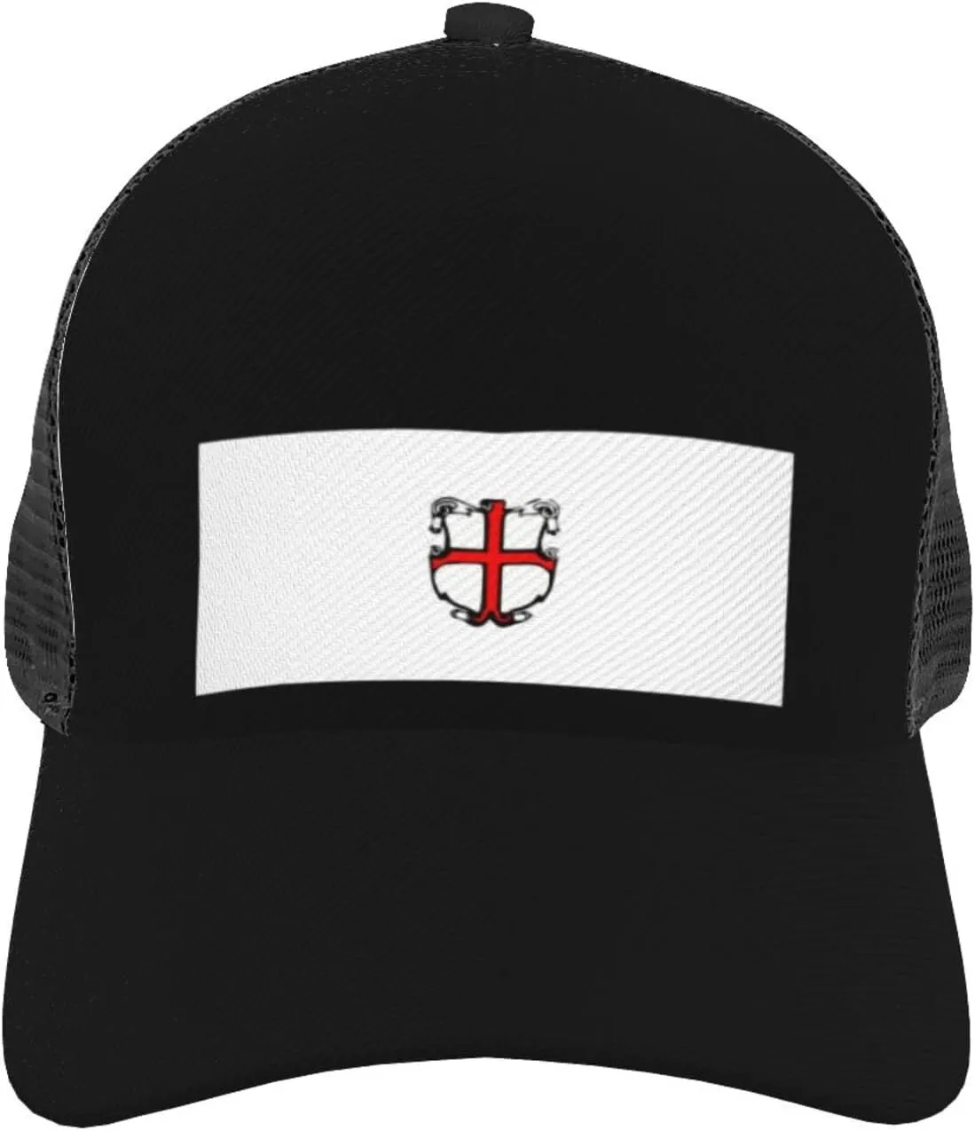 Zastava Ptuja Adjustable Mesh Trucker Baseball Cap Breathable Mesh for Casual Wear Golf Dad Hat for Men, Women Sun Hat Trucker Hat Black